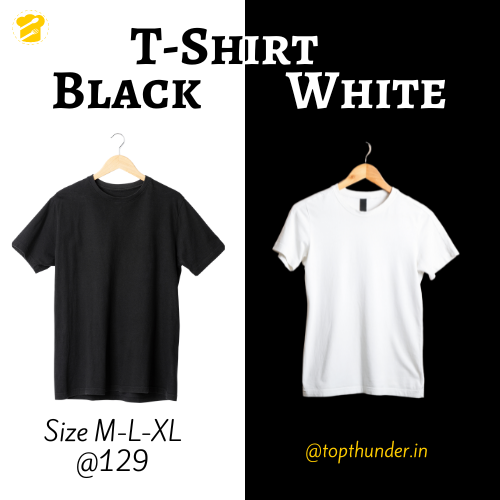 Top Thunder black & white tshirts